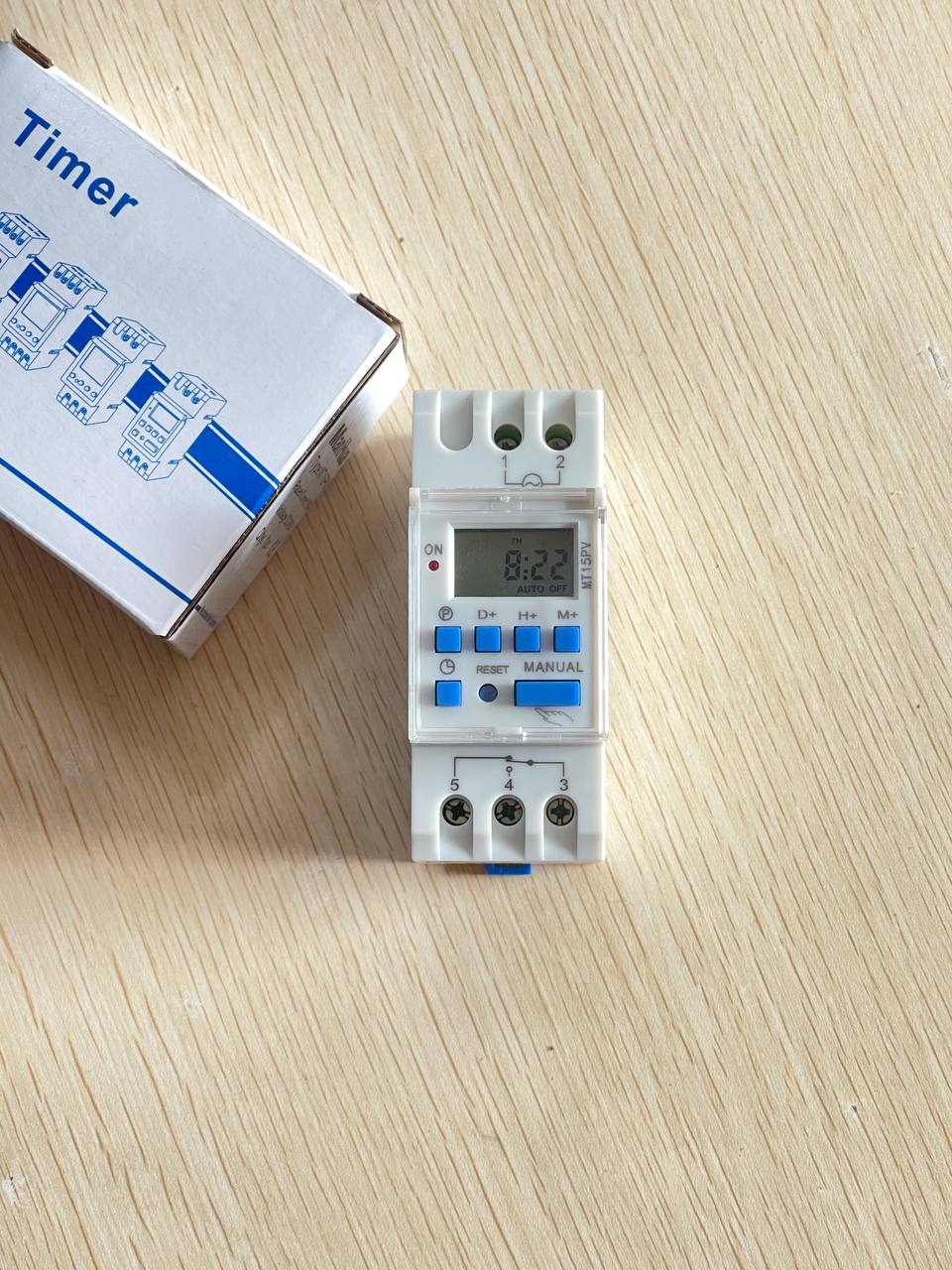 កុងតាក់កំណត់ពេល-ដាក់សូឡា 16A, DC48-60V (Digital Timer Relay)