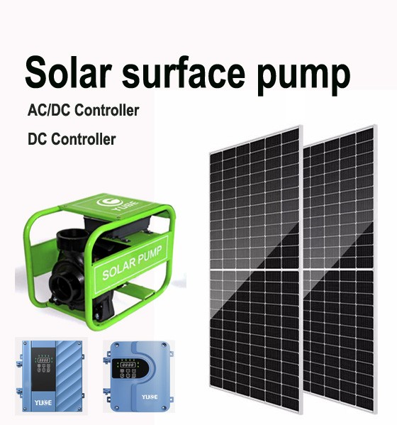 ឈុតបូមទឹកសូឡាម៉ូទ័រលើគោក (Surface Solar Water Pump)