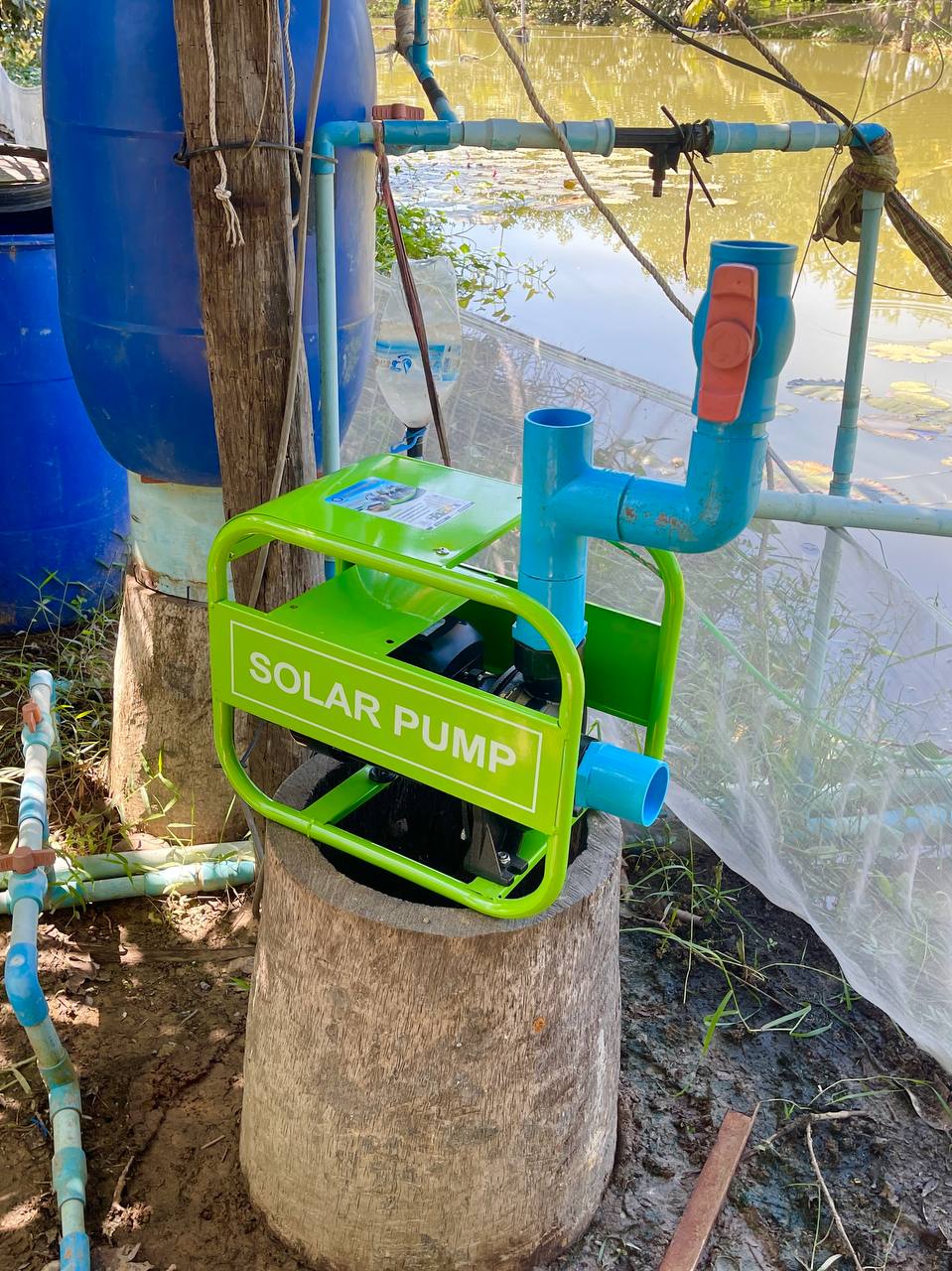 ១សេះបូមលើ កម្ពស់17m_25m³/h ឈុតម៉ូទ័រសូឡាសុទ្ធទុយោ60