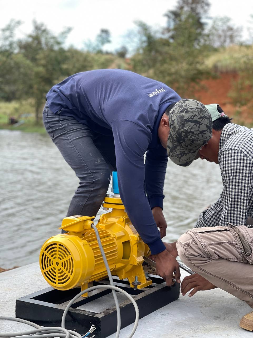 ៥សេះបូមលើ កម្ពស់24.8m_72m³/h ឈុតម៉ូទ័រសូឡាទុយោ90