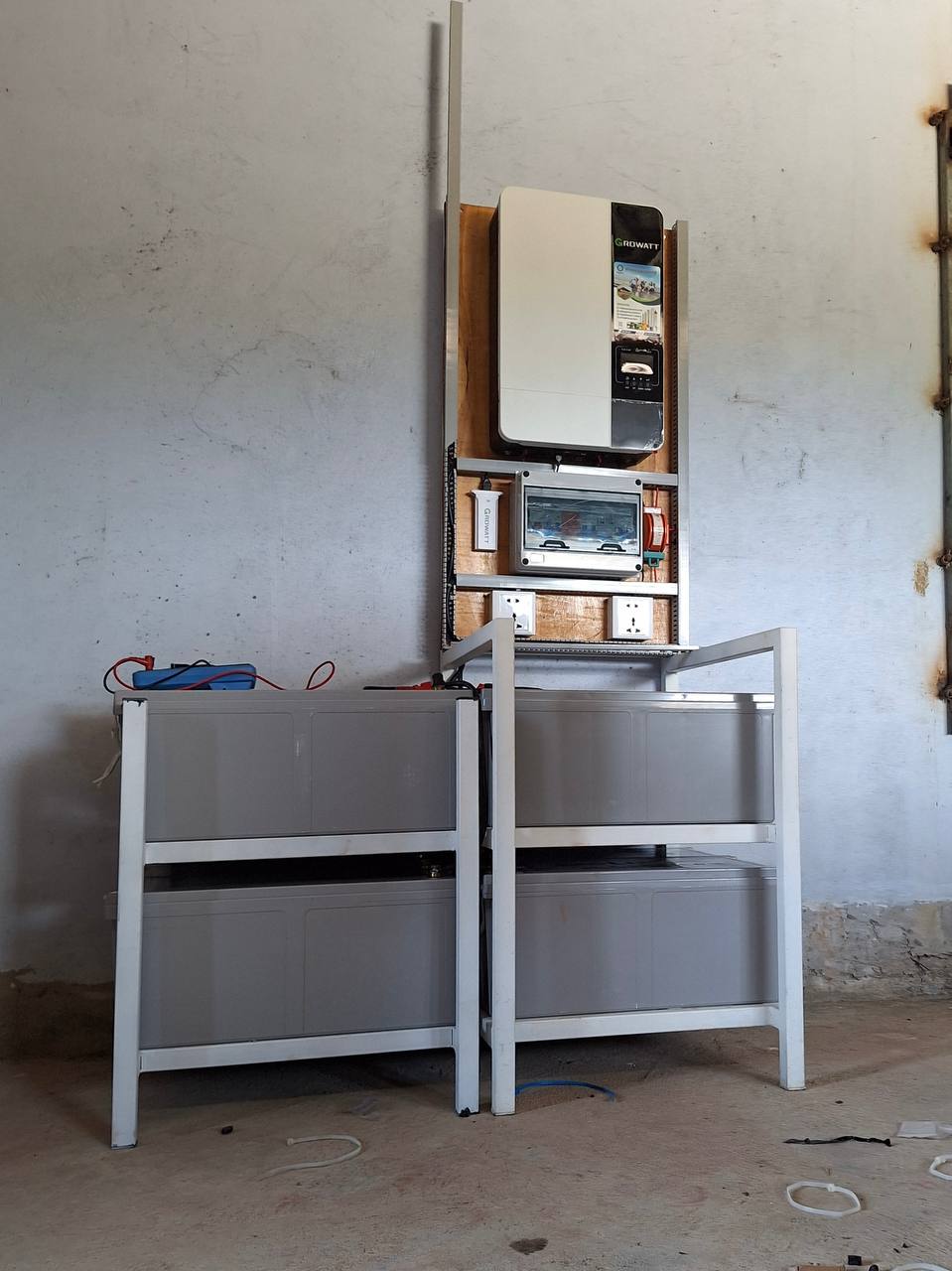 ប្រព័ន្ធសូឡា២០អំពែអាគុយជែល (OffGrid Systems 5kW with Gel_9.6kWh)