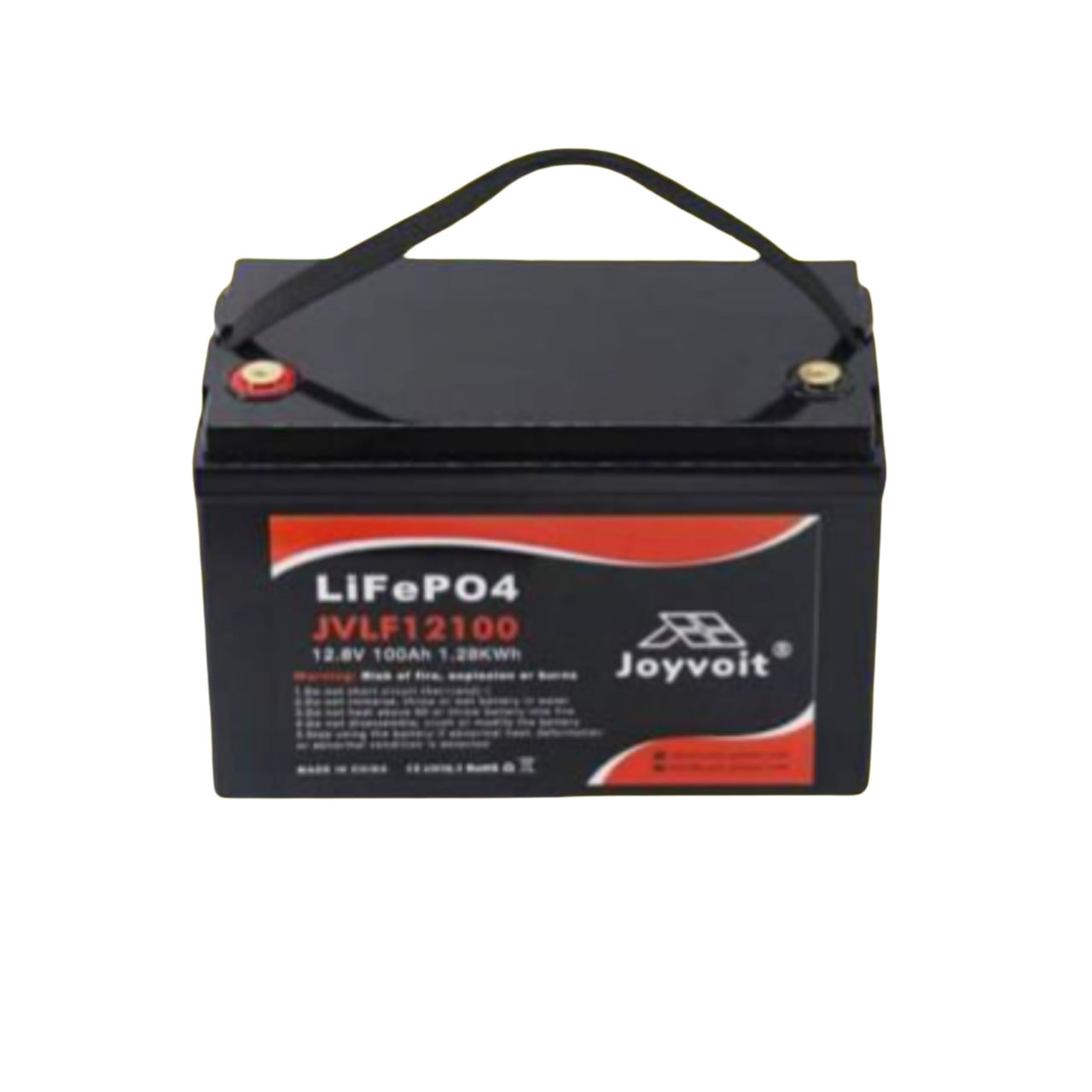 អាគុយលីស្យូម 100Ah, 12.8V Joyvoit LifePO4 Battery (JVLF12100)