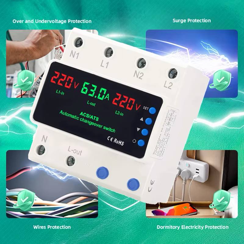 DTS 2P 100A AC220V ManHua Digital Transformer Switch (MDTS-100), DATS
